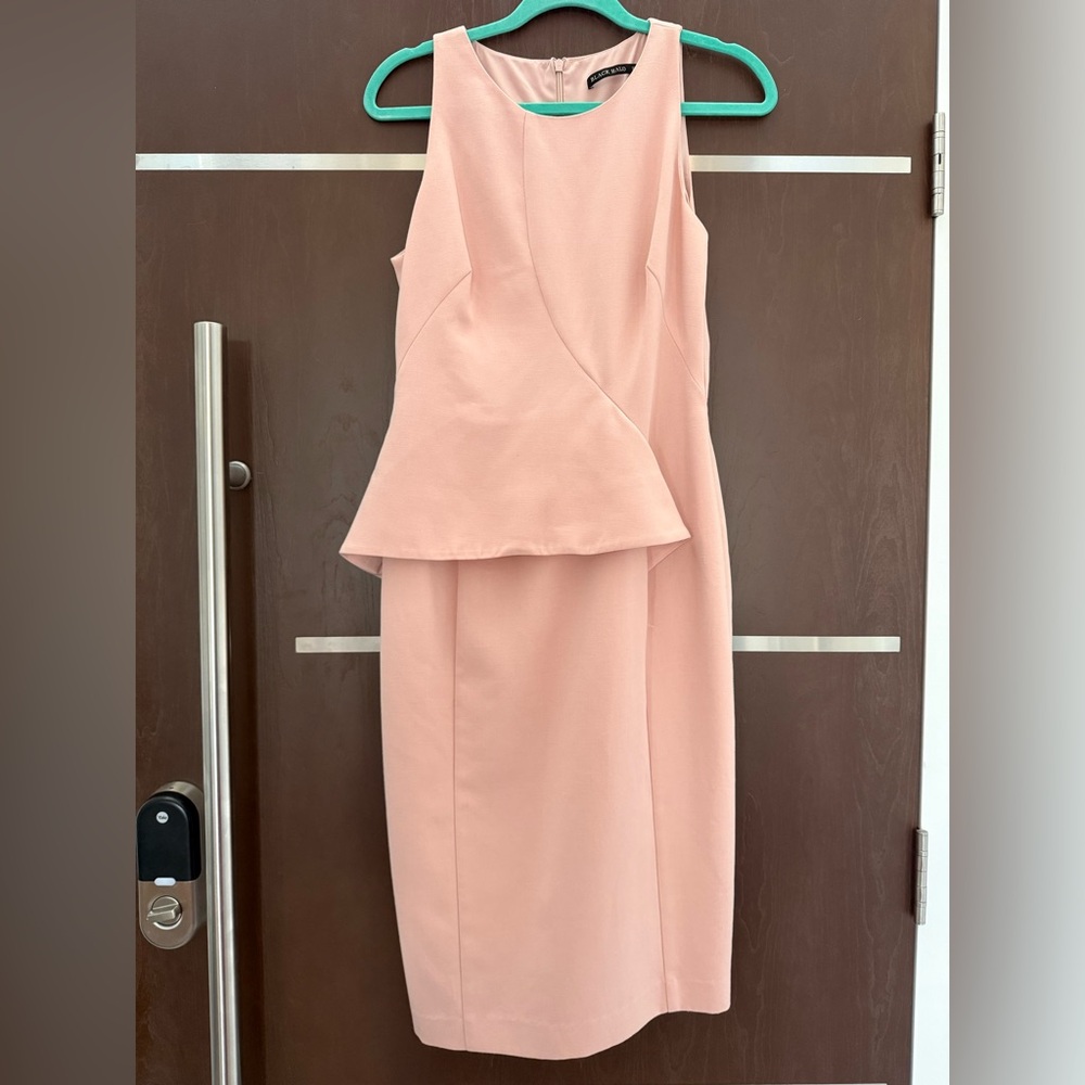 Black Halo Asymmetrical Pink Dress